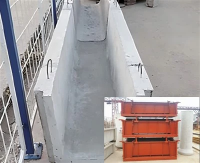 Gewölbte Kabelgrabenform